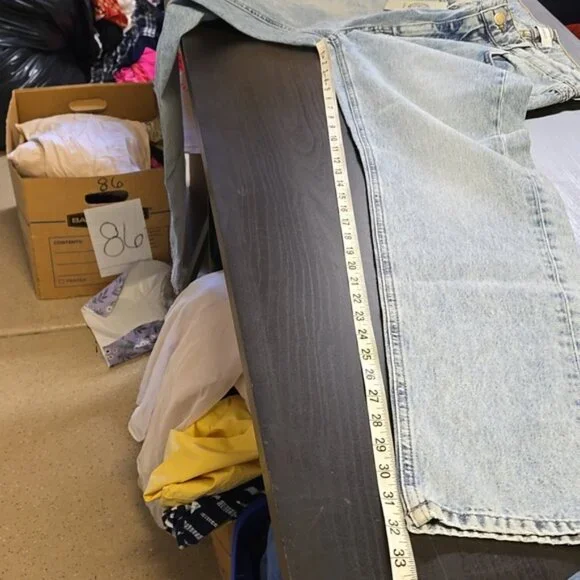 Amendi Rosie - Light Me Up High Rise Cotton Denim Stone Washed W32 L32 - Picture 16 of 16